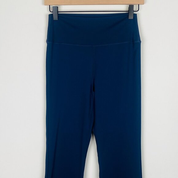WILO The Label Navy Cobalt Blue Split Flare Leg Athletic Pants, Size S - Picture 4 of 12